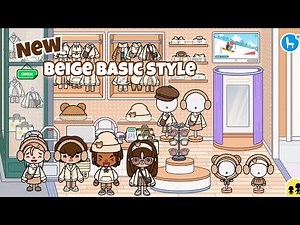 NEW BEIGE BASIC STYLE AESTHETIC OUTFIT in Toca Life World| Toca Boca New Update