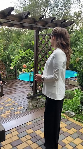 Romantic Gesture: Woman Presents Roses to Man