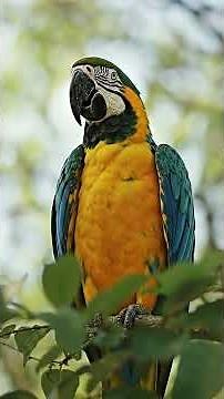 The Most Beautiful Blue and Yellow Macaw You’ll See Today! 🦜✨