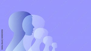 Psychology. Bipolar mental disorder, split personality. Conceptual mood disorder. Animation.