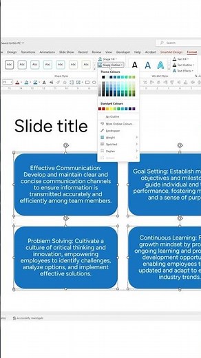 TIPS AND TRICKS - Bullets to Smart Art TRICK in PowerPoint! #powerpoint #tutorial #smartart