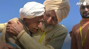 1.1K views · 35 reactions | Sikh labourer Sika was just six months old when he and his elder brother Sadiq Khan were torn apart as Britain split the Indian subcontinent at the end of colonial rule in 1947. 75 years later they have reunited for the first time. | AFP News Agency | Facebook