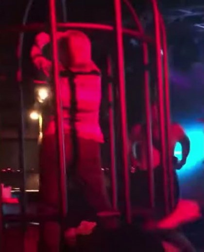 This Lady Rocked Dancing In A Cage At The Club