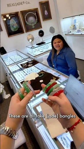 POV: Testing the Sound of Fake “Jade” Bangles #jewelry #gemstone #jade