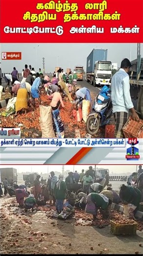 TomatoLorry | LorryAccident | People | Road