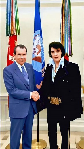 Elvis Presley’s Secret Meeting with President Nixon 👑🏛️🔫