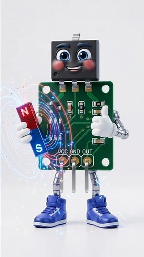🧲 Hall Effect Sensor – Detect Magnetic Fields with Ease! #halleffect #electronics #arduino #learning