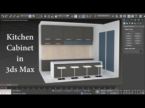 Kitchen Design in 3ds Max | Create cabinets very easy | 3d Modeling