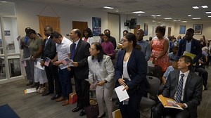 6.7K views · 228 reactions | “USCIS has the honor of being part of your journey to U.S. citizenship.” – USCIS Acting Director Ken Cuccinelli spoke to the newest U.S. citizens at their naturalization ceremony today. Watch: | U.S. Citizenship and Immigration Services | Facebook