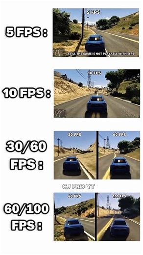 GTA V 5 FPS VS 10 FPS VS 30 FPS VS 60 FPS VS 100 FPS #pcbuild #pc #pcgaming #gamingpc #gpu #graphics
