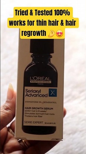 Does Loreal Serioxyl actually work for hair density? #shorts #hairgrowth #beauty