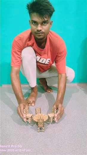 my new wooden chair table 🪑 #shortsfeed #shorts