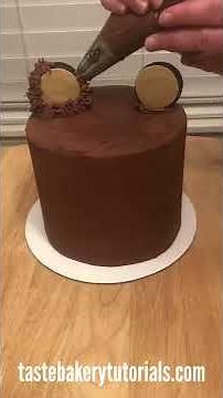 Satisfying Cake Time Lapse - Chocolate Cake - Cute Teddy Bear Cake | TASTE BAKERY #shorts