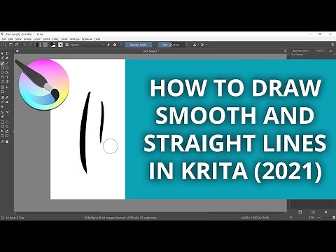 How to Draw Smooth Straight Lines in Krita 2021