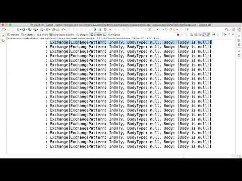 Step 03 - Creating your first Apache Camel Route
