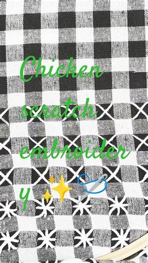 chicken scratch embroidery ✨🪡