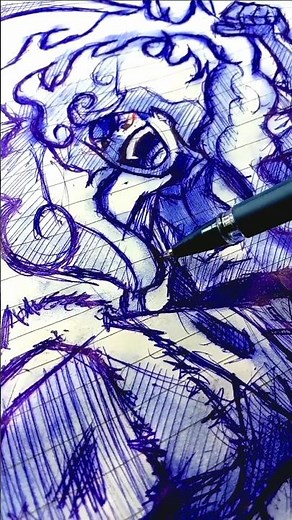 Luffy drawing (Gear 5 Quick Sketch) #luffy #onepiece #gear5 #drawing