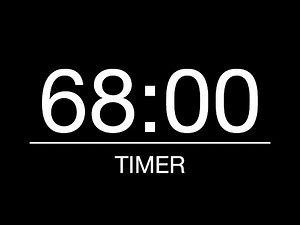 68 Minutes Timer/Countdown with Alarm - 1 Hour 8 Minutes