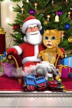 Talking Santa likes trains