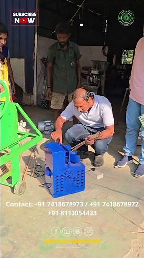 Coconut Leaf Broom Stick Making Machine