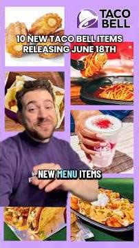 New Taco Bell Menu Items for June #food #fastfood #tacobell #eating