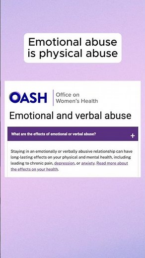 Emotional abuse IS physical abuse! These are the physical effects of emotional abuse.