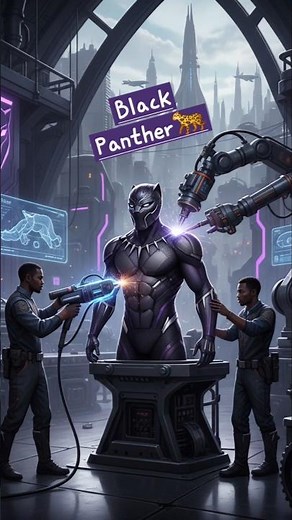 Black Panther Suit!🐆😎 #youtube #shorts #ai #asmr #suit