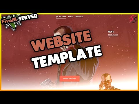 FiveM Server Template Website | FiveM Homepage Template | FiveM Server einrichten