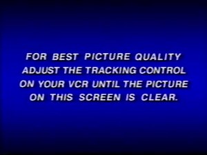 Hanna-Barbera Home Video Tracking Control Screen (1990)