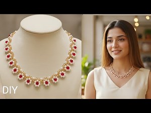 Beaded Daisy Necklace Made Easy | DIY Beaded Necklace Tutorial | Craft Ideas