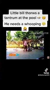 Little bill 💵 thorws a tantrum at the pool 🏊‍♀️