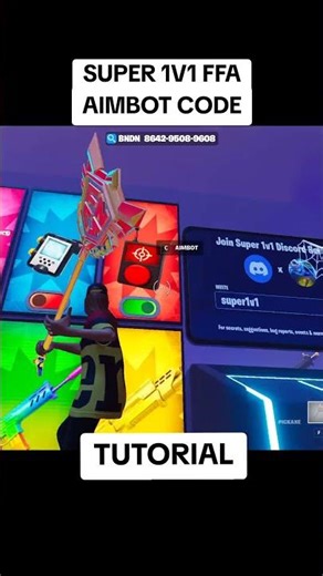 HOW TO UNLOCK AIMBOT IN SUPER 1V1 FFA 😱 #fortnite #shorts