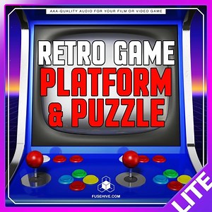 Retro Platform & Puzzle Game Sound Effects Library - Old School Analog Arcade AAA SFX MINI PACK by Fusehive.com