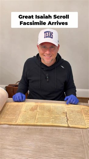The Great Isaiah Scroll has arrived!!’ Catalogued as 1QIsaᵃ and is the most famous of all the Dead Sea Scrolls—and one of the most important biblical manuscripts ever discovered. Discovery • Found: 1947 • Location: Qumran, near the northwest shore of the Dead Sea • Cave: Cave 1 (hence the designation 1Q) • Current Location: Shrine of the Book, Jerusalem (also shown as a facsimile). I can’t wait to show The Great Isaiah Scroll to our people at @prestonwoodbc and @jackngraham and our students at @