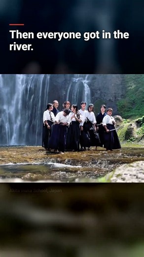 Samurai School Ends Training in the River | Akita, Japan