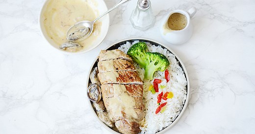 Recette Filet mignon de porc aux champignons