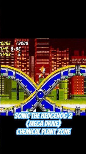 Chemical Plant Zone In Sonic The Hedgehog 2 #megadrive #sonicshorts #sonicthehedgehog
