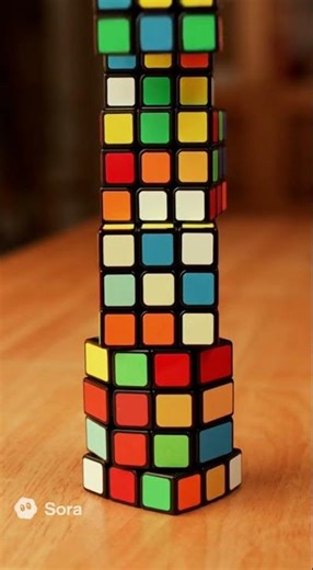 Making Color cube pyramid