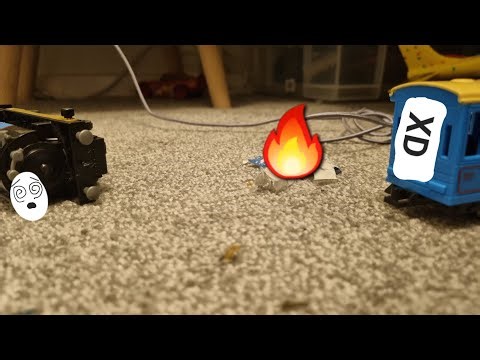 Chester's computer explodes from a virus