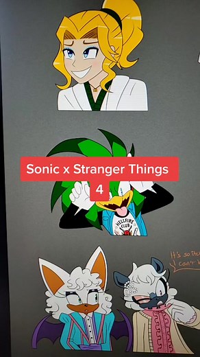 Stranger Things 4 x Sonic, if you're curious about other characters, I made one for season 3 a while back ❤#sonic #sonicthehedgehog #strangerthings #strangerthings4 #sonicmovie2 #sega #vecna #fyp