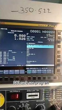 G83 cycle execute this program for running video 🗿 #cncsoftware #manufacturingengineering #india