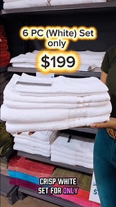 Refresh your home with the ultimate towel sets from Miguel Moses! 🛁✨ ​Whether you’re looking for classic, crisp white or a pop of color to match your decor, we have the perfect 6-piece bundle waiting for you. ​The Perfect 6-Piece Set Includes: ​Unbeatable Pricing: 6 piece (White) Set with Gold/ Silver inserts Includes: 💫 ​2 Bath Towels 💫 ​​2 Hand Towels 💫 ​​2 Face Towels For ONLY $199 ----‐------------------------------------------------------------------------------ 6 piece (Coloured) Set I