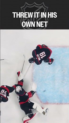 Goalie tosses it into his own net!