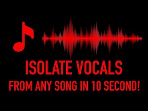 Remove And Isolate Vocals From Any Song In 10 Seconds For Free! (2022 Easy Tutorial) No Software!
