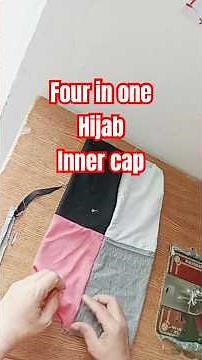 4 in 1 Hijab Cutting & Stitching | Inner Cap Sewing Tutorial | Easy Hijab Design /#hijabinnercap #