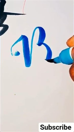 ⁶"B"✨️ #calligraphy #handwriting #lettering #satisfying #shorts #viral #viralshorts #shortsfeed