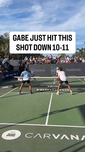 38K views · 1.3K reactions | The audacity  Gabe Tardio just hit an INSANELY clutch ATP to save game point against Eric Oncins and Dylan Frazier  | PPA Tour | Facebook
