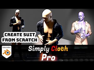 Suit from Scratch in Blender with Simply Cloth Pro