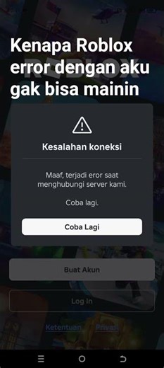woi roblox-nya kenapa error
