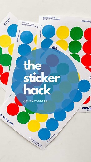 Susie Allison, M. Ed | Busy Toddler | 🔵THE STICKER HACK🔵 Anyone else find themselves having to play sticker hero or Sticker Removal Liaison every time your kids do some art?... | Instagram
